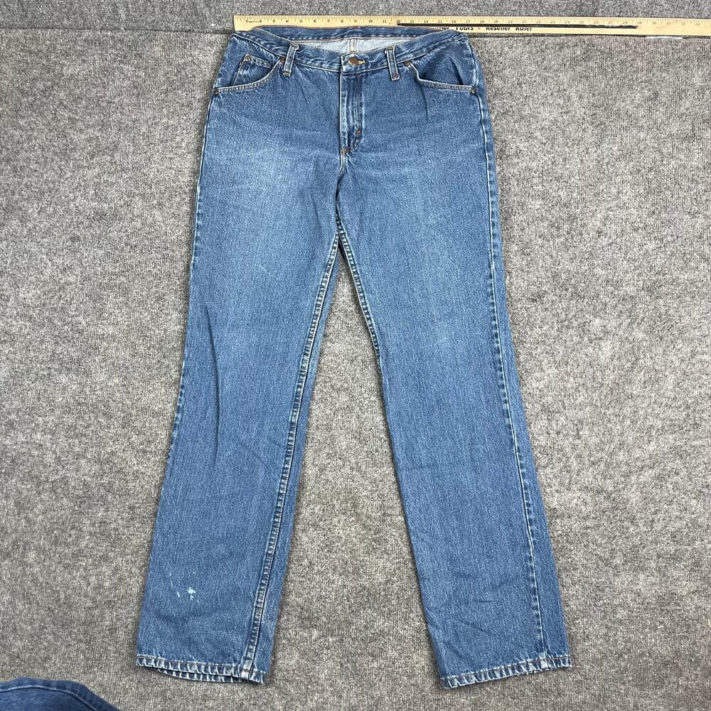 Red Kap Denim Jeans Womens‎ 14x34 Blue Workwear Straight Leg Carpenter
